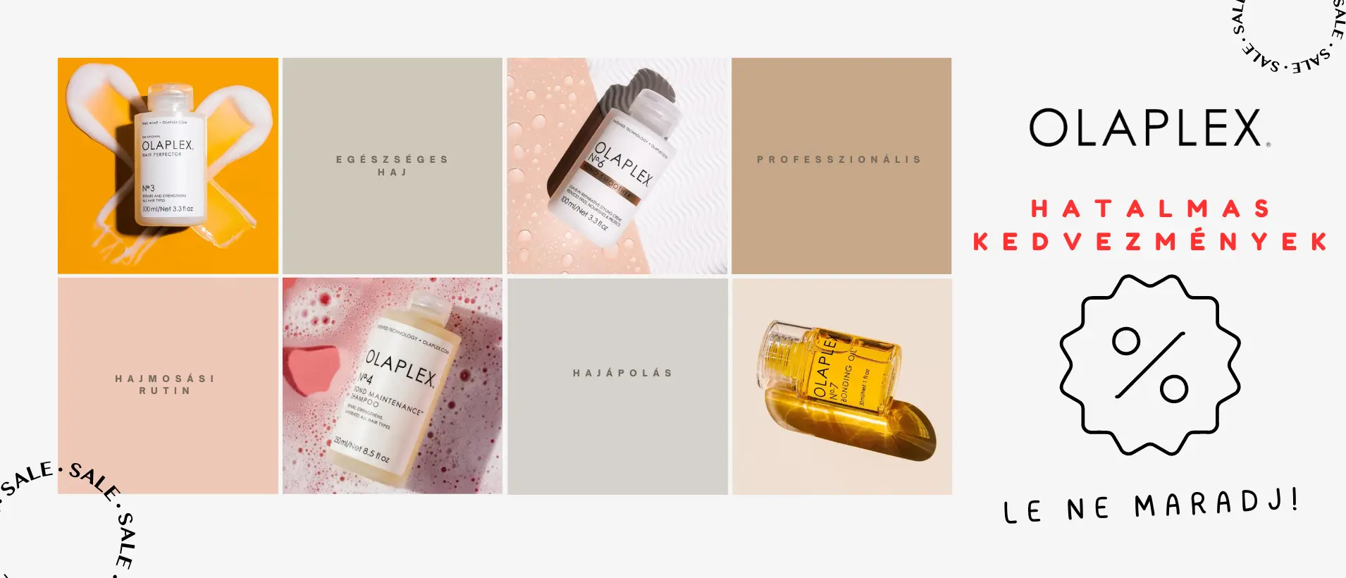 OLAPLEX Hajkötés-erősítő termékcsalád