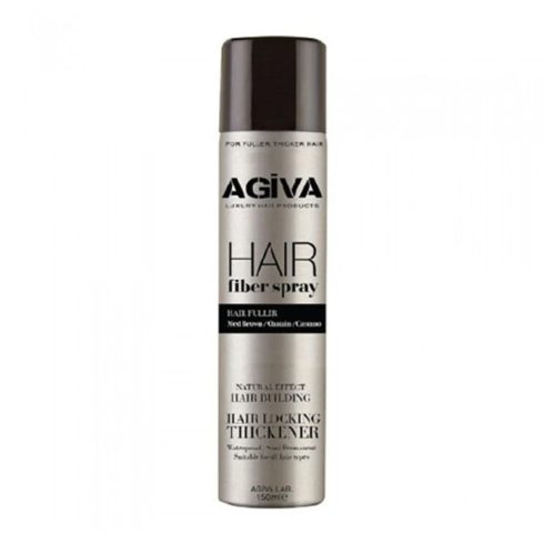 AGIVA Hair Fiber Spray hajdúsító rost spray féltartós színezővel, vízálló 150 ml BLACK