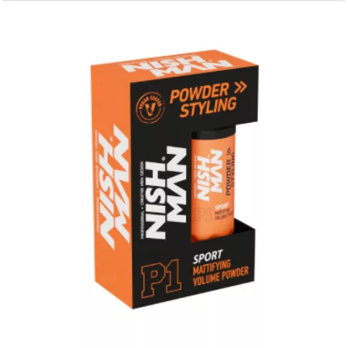 Nish Man Mattifying Volume P1 Sport hajformázó por 20g