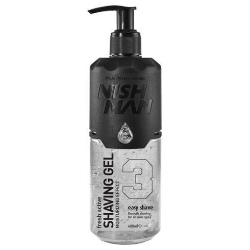 Nish Man Shaving Gel 3 Easy Shave - 400 ml