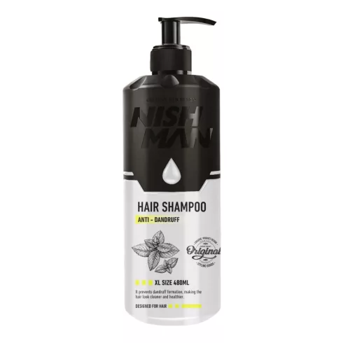 Nish Man Anti-Dandruff Sampon Korpásodás ellen - 480 ml