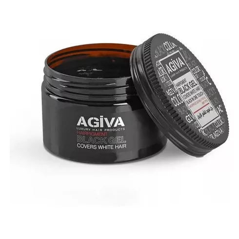 AGIVA Black Gel fekete hajzselé ősz hajszálak fedésére 250 ml