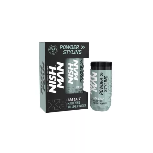 Nish Man Mattifying Volume (X5 Sea Salt) hajformázó por 20g