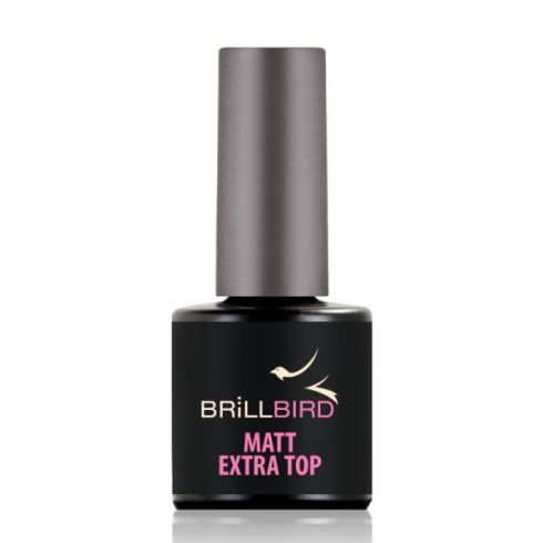 BrillBird Matt Extra Top - fixálásmentes univerzális matt fedőzselé 8 ml