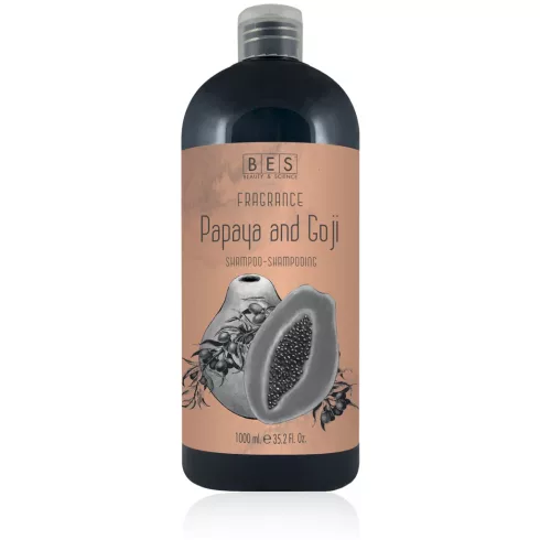 BES Fragrance SAMPON - Papaya és Goji - 1000ml