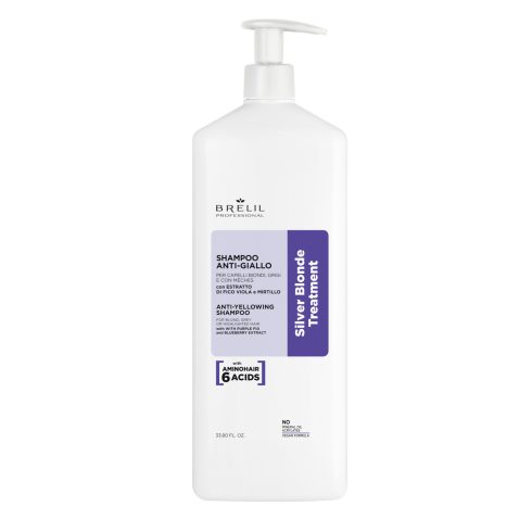 Amino Treatment Silver Blonde - Sárgulás elleni hamvasító sampon 1000 ml