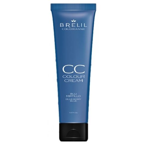 Brelil CC Colour Cream Blueberry Blue - Színező hajpakolás Kék  - 150 ml