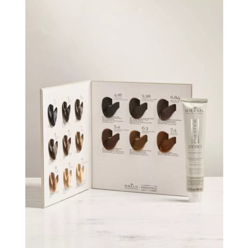 Brelil PRESTIGE ZERO ammóniamentes hajfesték LIGHT COPPER BROWN 5.4 (világos rezes barna) 100 ml