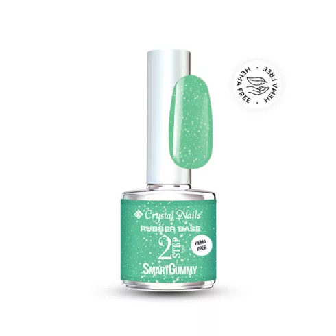 2S HEMA Free SmartGummy Rubber base gel - Nr30 Shimmer Jade 8ml 