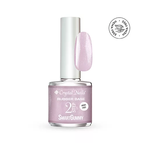 2S SmartGummy HEMA Free Rubber base gel - Nr65 Diamond Haze 8ml