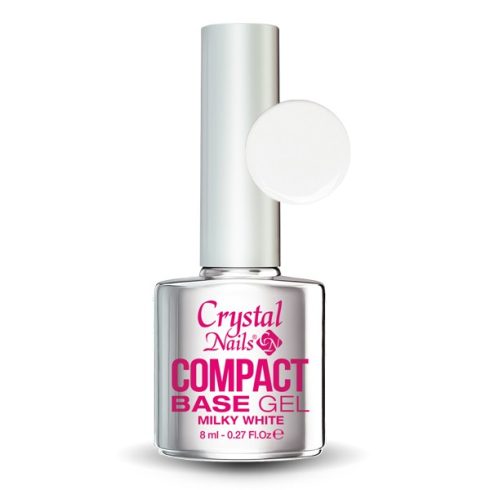 Compact Base Gel Milky White 8 ml - Crystal Nails