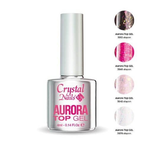 Crystal Nails Aurora Top Gel 4 ml