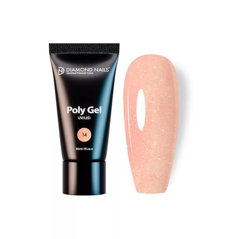 PolyGel 14 - Peach Shine - 30ml - HEMA-mentes