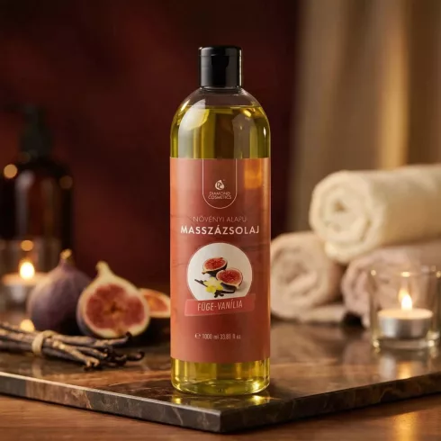 Füge-Vanília illatú Masszázsolaj - 1000 ml - Pihentető és Relaxáló hatású