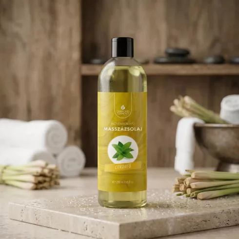 Aloe Vera citromfű illatú Masszázsolaj - 250ml – Hidratáló és Frissítő