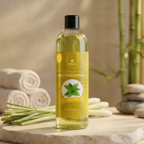 Aloe Vera citromfű illatú Masszázsolaj - 1L – Hidratáló és Frissítő