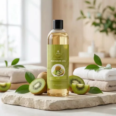 Kiwi Illatú Masszázsolaj - 250ml - Ellazító és Stresszoldó hatás