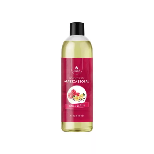 Málna–Vanília illatú masszázsolaj – 250ml – Relaxáló és nyugtató hatású