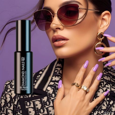 Gél Lakk - Halvány Lila - DN212 - 4ml - Hema mentes