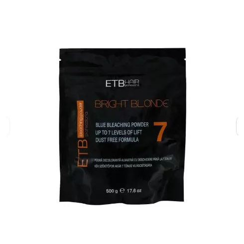ETB Hair Professional Kék Szőkítőpor 7 Szint Világosítással 500g