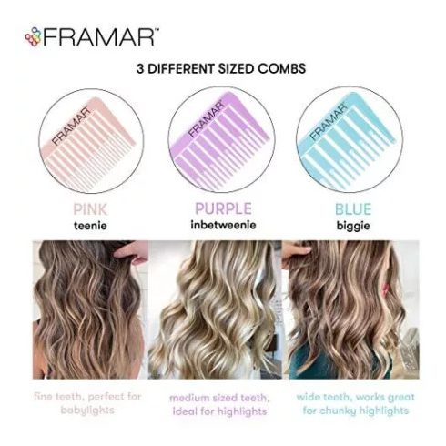 FRAMAR Dream Weaver hajfestő ecset szett 3 részes PASTEL