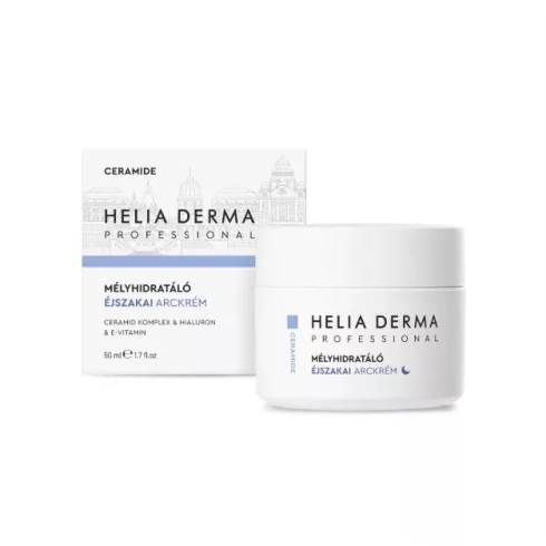 HELIA DERMA PROFESSIONAL CERAMIDE MÉLYHIDRATÁLÓ ÉJSZAKAI ARCKRÉM MINDEN BŐRTÍPUSRA 50ml