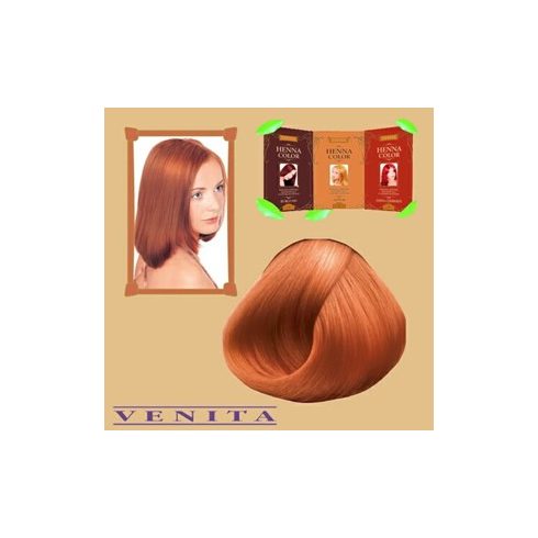 Henna Color hajfesték 7 Réz vörös 75 ml 