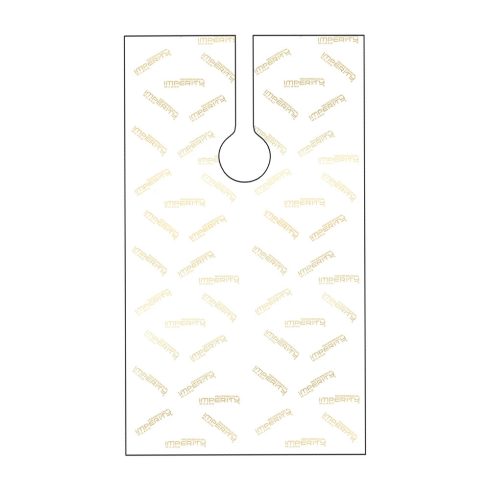 Imperity® Logóval Ellátott eldobható festőkendő, áttetsző fehér & arany 1 csomag (20 db)