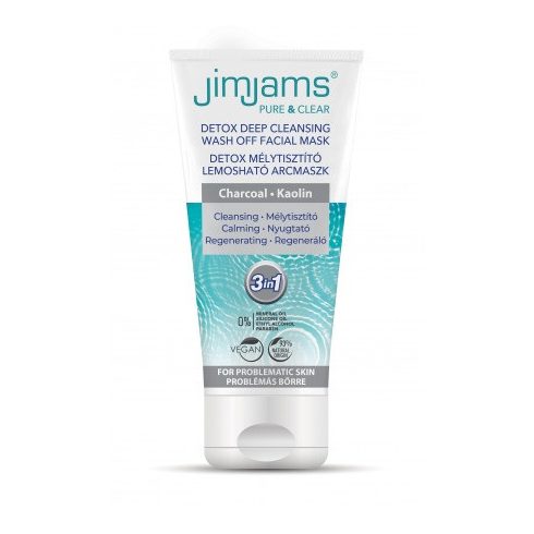 JimJams Pure & Clear Detox Mélytisztító lemosható arcmaszk 75ml