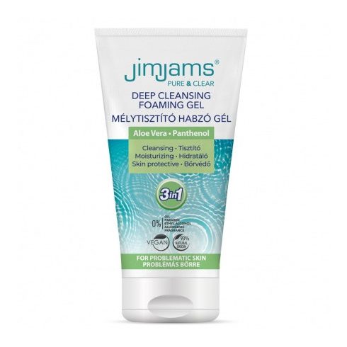 JimJams Pure & Clear Mélytisztító Habzó gél 150 ml