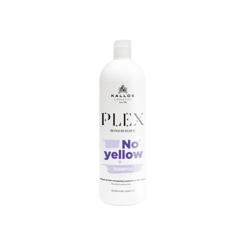 Kallos Plex Bond Builder NO YELLOW sampon a sárga tónusok ellen 1000 ml