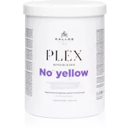   Kallos Plex Bond Builder NO YELLOW hamvasító hajpakoló krém növényi proteinnel és peptid komplex-szel 1000 ml