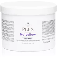   Kallos Plex Bond Builder NO YELLOW hamvasító hajpakoló krém növényi proteinnel és peptid komplex-szel 500 ml