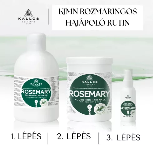 Kallos KJMN sampon Rozmaring és Menta kivonattal 1000 ml