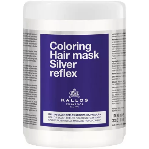 Kallos SILVER Reflex Színező Hajpakolás 1000 ml