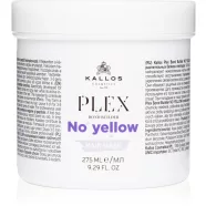   Kallos Plex Bond Builder NO YELLOW hamvasító hajpakoló krém növényi proteinnel és peptid komplex-szel 275 ml