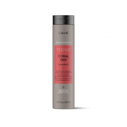 Lakmé Teknia Refresh Coral Red Színfrissítő sampon vöröses és mahagóni hajra 300 ml