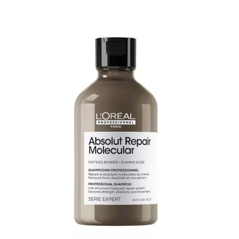 ABSLUT REPAIR MOLECULAR hajerősítő sampon a sérült hajra 300 ml