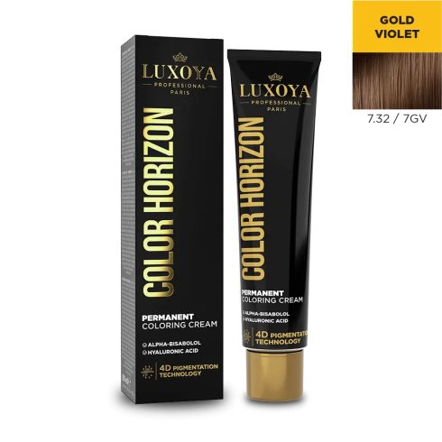 LUXOYA HAIR COLOR HORIZON - Ammóniás hajfesték 7.32/7GV 60 ml