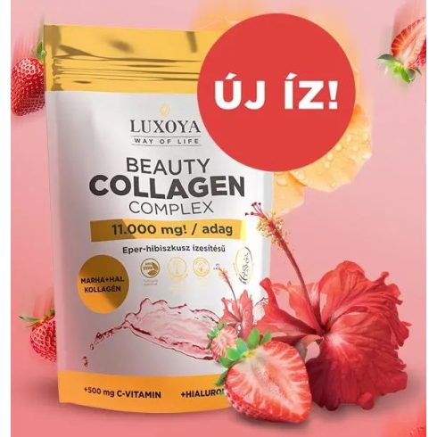 BEAUTY COLLAGEN COMPLEX 11.000 mg ÍZLETES KOLLAGÉN ITALPOR - Eper Hibiszkusz ízű - 300g 