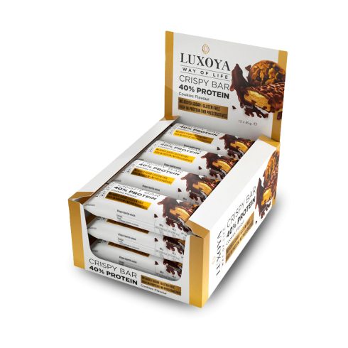 CRISPY BAR 40% PROTEIN ROPPANÓS FEHÉRJE SZELETEK 12x45 g - Sütemény ízű