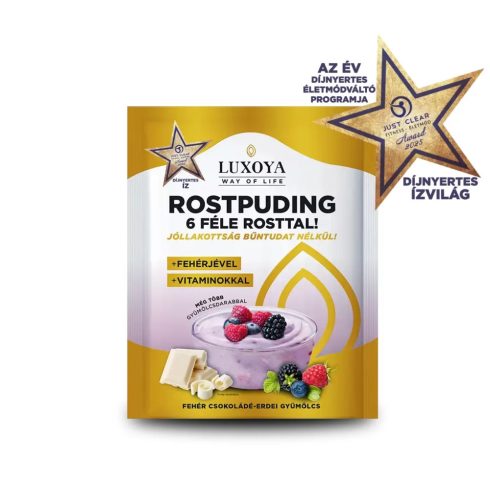 Rostpuding 6 féle rosttal - Fehér csokoládé-Erdei gyümölcs 25g