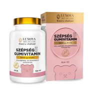   SZÉPSÉG GUMIVITAMIN – BIOTINNAL, KOLLAGÉNNEL ÉS ARANYKÖLES KIVONATTAL - Eper ízű - 60db