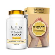   VITAMIN C-1000 CSIPKEBOGYÓT, BODZAVIRÁGOT ÉS CITROMHÉJAT TARTALMAZÓ BEVONATOS ÉTREND-KIEGÉSZÍTŐ TABLETTA 90 db