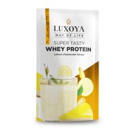   SUPER TASTY WHEY PROTEIN - PRÉMIUM TEJSAVÓ FEHÉRJE ITALPOR 30 g - Citromos sajttorta ízű - VALÓDI CITROMHÉJ DARABOKKAL!
