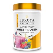   SUPER TASTY WHEY PROTEIN - PRÉMIUM TEJSAVÓ FEHÉRJE ITALPOR 450 g PET - Vanília-erdei gyümölcs ízű
