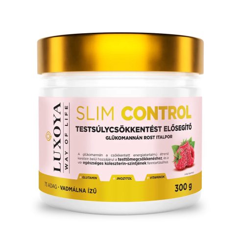 Slim Control - Testsúlycsökkentést elősegítő glükomannán rost italpor – Vadmálna ízű - 300g