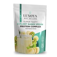   SUPER TASTY 5-PLANT BASED VEGAN PROTEIN COMPLEX - 5 FÉLE NÖVÉNYI FEHÉRJEFORRÁST TARTALMAZÓ VEGÁN FEHÉRJE ITALPOR 450 g - Kivi-banán ízű