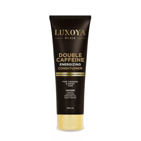 Luxoya DOUBLE CAFFEINE ENERGIZING CONDITIONER - DUPLA KOFFEINES ENERGIZÁLÓ HAJNÖVEKEDÉST TÁMOGATÓ, ERŐSÍTŐ KONDICIONÁLÓ - RITKULÓ ÉS GYENGE HAJRA 250 ml