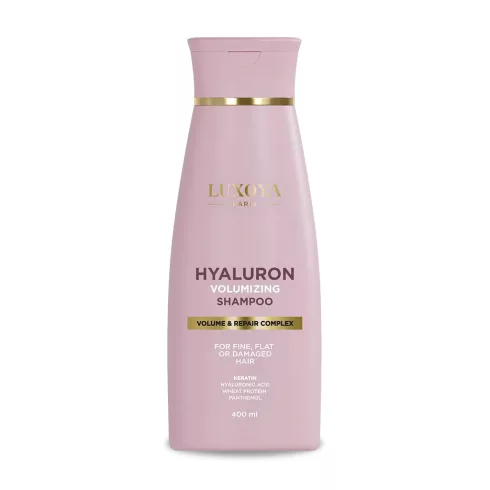 LUXOYA HYALURON VOLUMIZING SHAMPOO – HIALURONSAVAS VOLUMENNÖVELŐ SAMPON KERATINNAL - 400ml